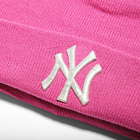 New Era - Bonnet Femme Metallic Logo 60141817 New York Yankees Rose Argenté