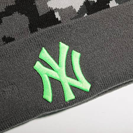New Era - Bonnet Camo Crown Cuff 60141906 New York Yankees Gris Camouflage