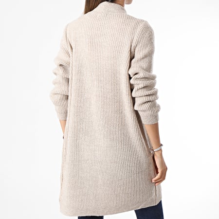 Only - Cardigan Femme Jade Beige Chiné