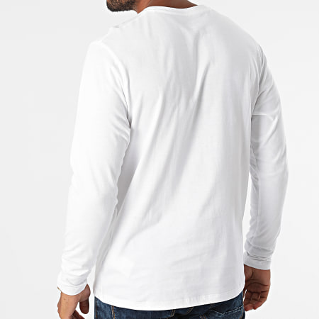 Pepe Jeans - Tee Shirt Manches Longues Richard PM507854 Blanc