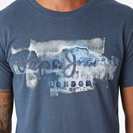 Pepe Jeans - Tee Shirt Golders PM503213 Bleu Marine