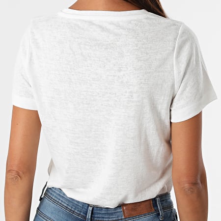 Pepe Jeans - Tee Shirt Femme Pat Blanc