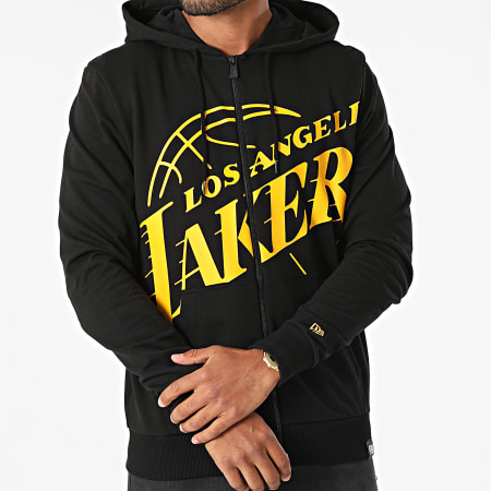 New Era - Sweat Zippé Capuche Los Angeles Lakers 12827222 Noir