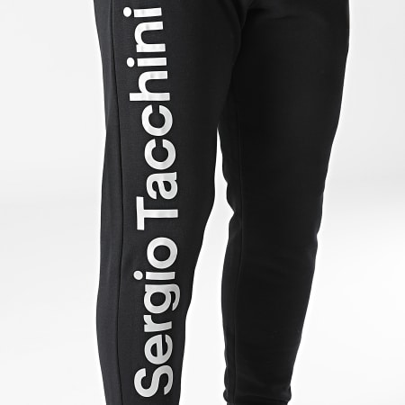 Sergio Tacchini - Nizard 39414 Pantaloni da jogging riflettenti nero