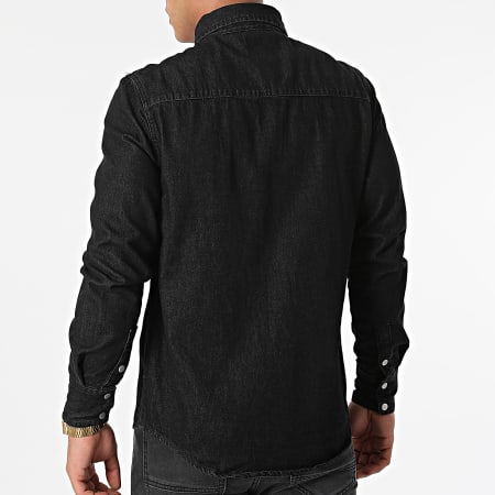 Camicia di jeans nera online