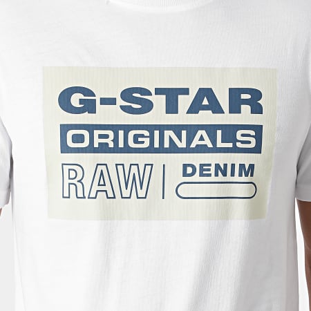 G-Star - Tee Shirt Originals Logo D19863-336 Blanc