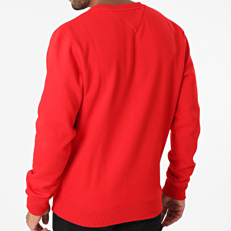 Tommy Jeans - Sudadera Cuello Redondo Regular Fleece 9591 Rojo