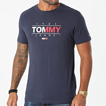 Tommy Jeans - Tee Shirt  Essential Graphic 1600 Bleu Marine