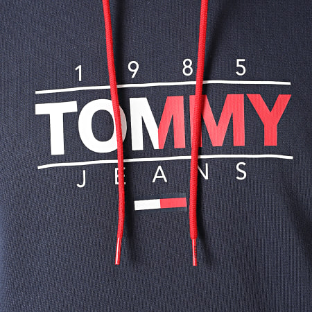 Tommy Jeans - Sweat Capuche Essential Graphic 1630 Bleu Marine