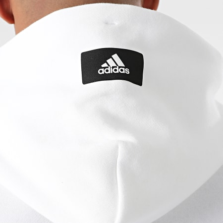 Adidas Sportswear - Sweat Capuche FI CB GR4090 Ecru Noir Beige