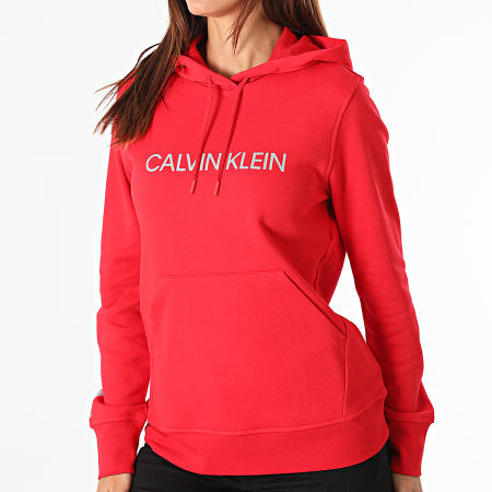 Calvin Klein - Sweat Capuche Femme W311 Rouge