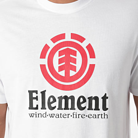 Element - Tee Shirt Vertical Z1SSI4-ELF1 Blanc