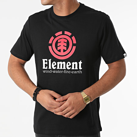 Element - Tee Shirt Vertical Z1SSI4-ELF1 Noir