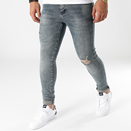 Frilivin - Jeans slim VJ355 Blu Denim