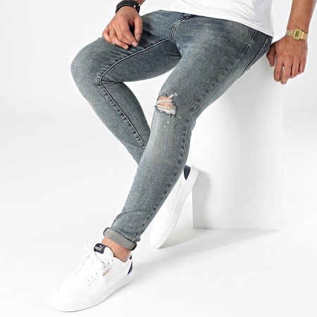 Frilivin - Jeans slim VJ355 Blu Denim