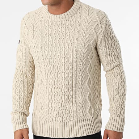 Superdry - Maglione Jacob Cable Beige