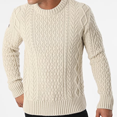 Superdry - Pull Jacob Cable Beige