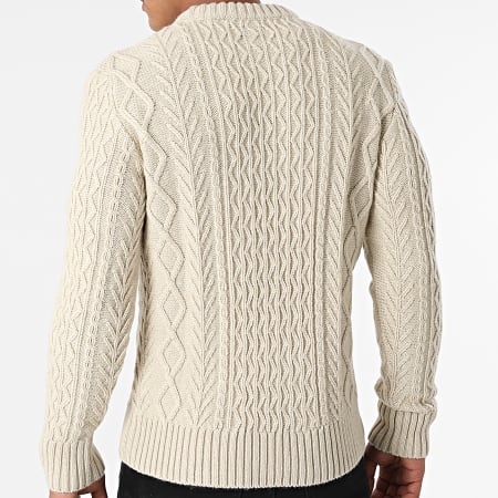 Superdry - Maglione Jacob Cable Beige