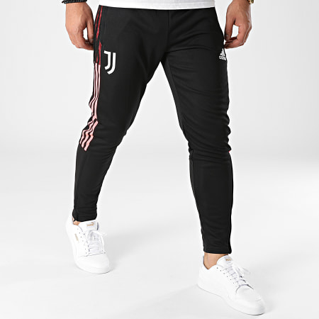 Adidas Performance - Pantalon Jogging A Bandes Juventus GR2957 Noir Rose Fluo