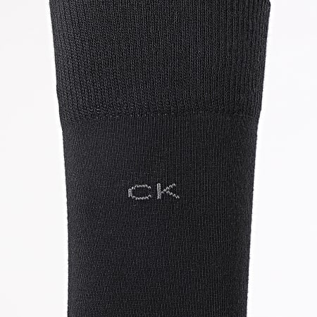 Calvin Klein - Lot De 2 Paires De Chaussettes 701218631 Blanc Noir