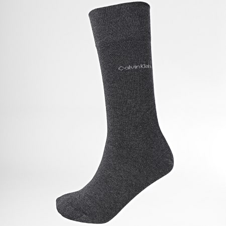 Calvin Klein - Set di 3 paia di calzini 701218710 grigio screziato