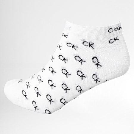 Calvin Klein - Confezione da 2 paia di calzini 701218715 bianco grigio erica