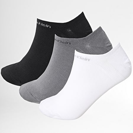 Calvin Klein - Confezione da 3 paia di calzini 701218717 nero bianco grigio