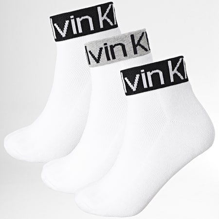 Calvin Klein - Confezione da 3 paia di calzini 701218722 Bianco
