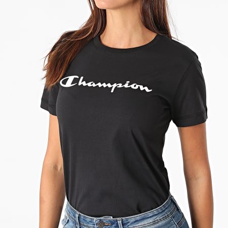Tee shirt champion femme noir sales