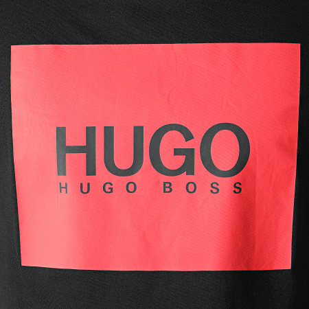 HUGO - Camiseta 50456378 Negro Rojo