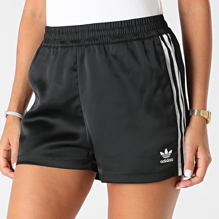 Adidas Originals - Short De Sport Femme A Bandes H37806 Noir
