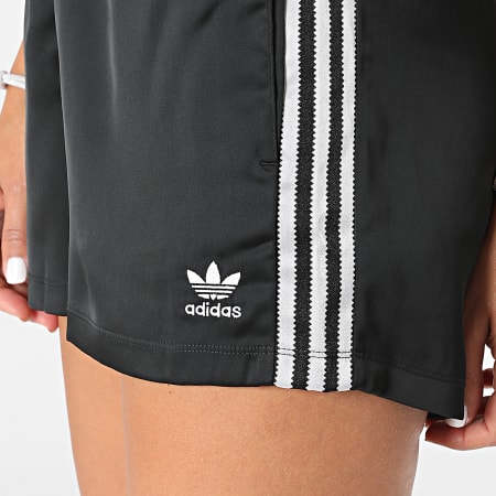 Adidas Originals - Short De Sport Femme A Bandes H37806 Noir
