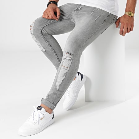 Brave Soul - Jeans skinny grigi Aston