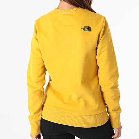 Sweat Crewneck Femme Standard Jaune Moutarde