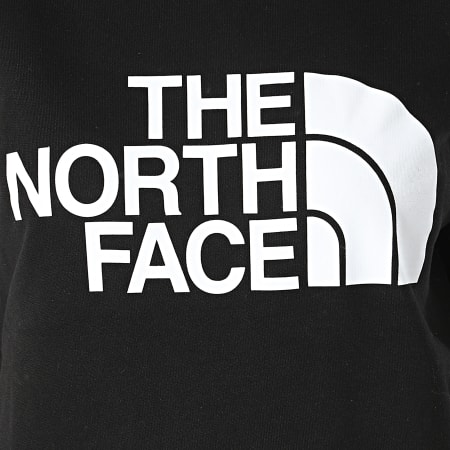 The North Face - Felpa standard da donna con girocollo, nero