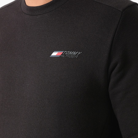 Tommy Hilfiger - Sweat Crewneck Logo Fleece 9774 Noir