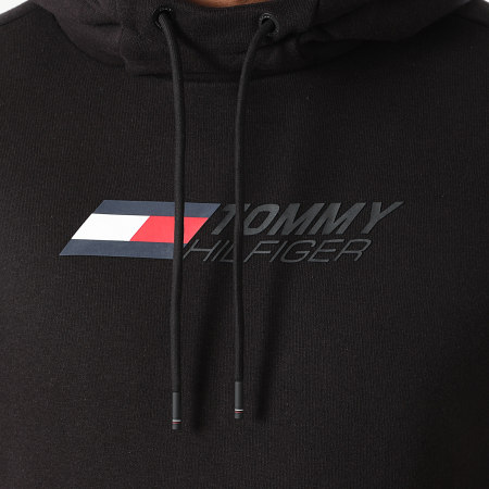 Tommy Hilfiger - Sweat Capuche Logo Fleece 9775 Noir