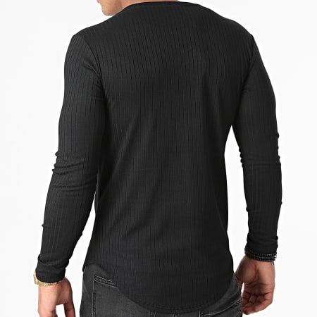 Uniplay - Tee Shirt Manches Longues Oversize UY678 Noir