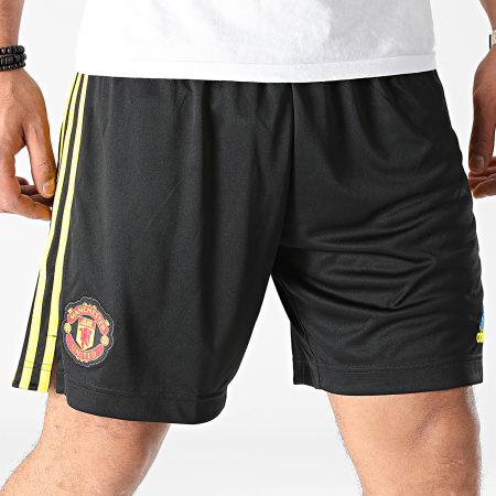 Adidas Sportswear - Short De Sport A Bandes Manchester United GM4614 Noir