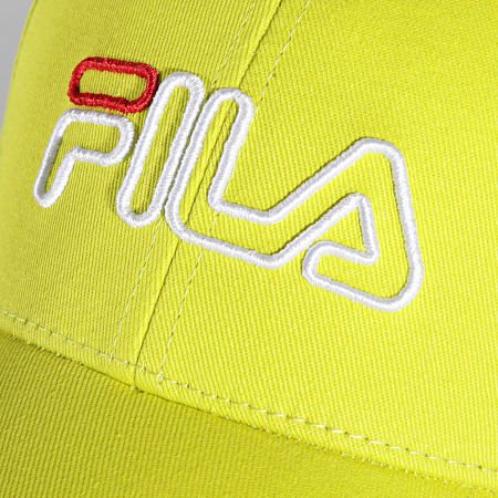 Fila - Casquette Outline Logo Jaune Fluo