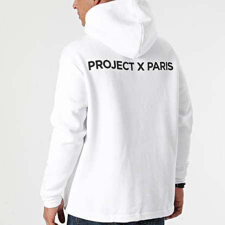 Project X Paris - Sweat Capuche Col Zippé 2120804 Blanc