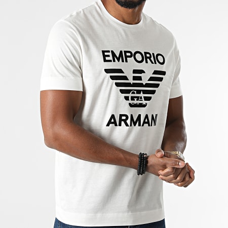 Emporio Armani - Camiseta 6K1TD0-1JSAZ Beige