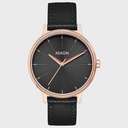 Nixon - Orologio da donna Kensington Leather A108-1098 Oro rosa nero