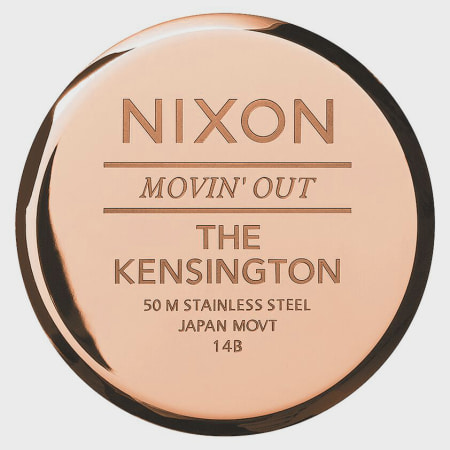 Nixon - Montre Femme Kensington Leather A108-1098 Rose Gold Black