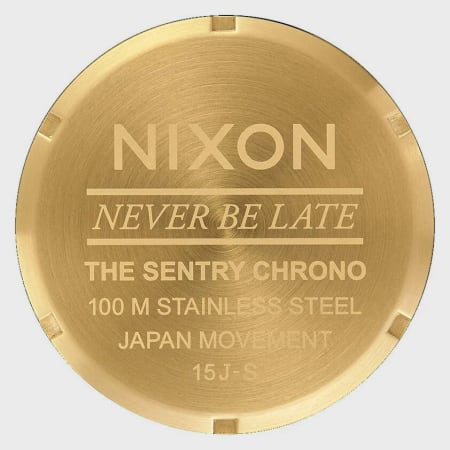 Nixon - Montre Sentry Chrono A386-510 All Gold Black