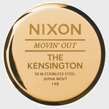 Nixon - Montre Femme Kensington A099-2042 All Gold Black Sunray