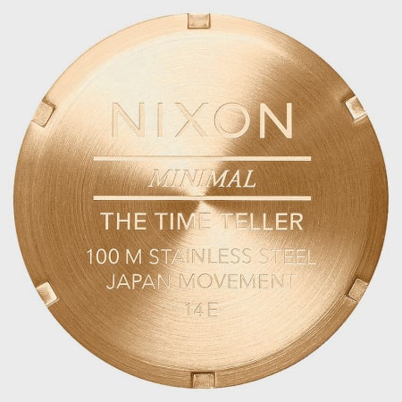 Nixon - Orologio Time Teller A045-2042 Tutto Oro Nero Sunray