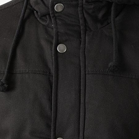 Only And Sons - Parka Capuche Alex Teddy Noir