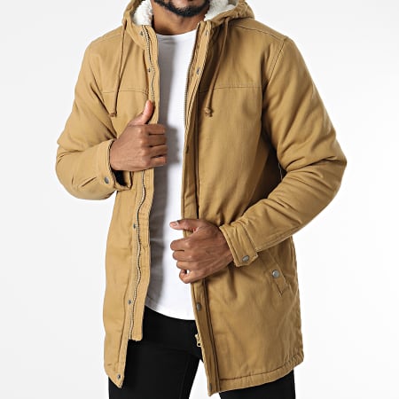 Only And Sons - Parka Capuche Alex Teddy Beige