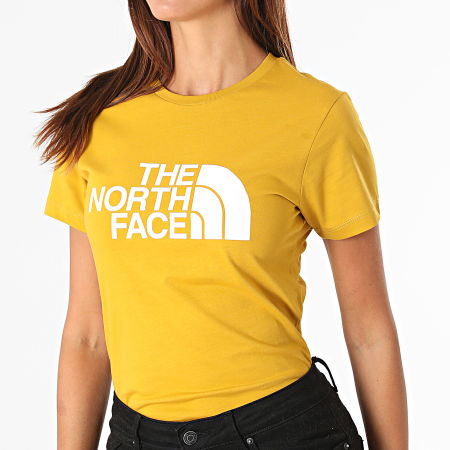 The North Face - Tee Shirt Femme Easy Jaune Moutarde